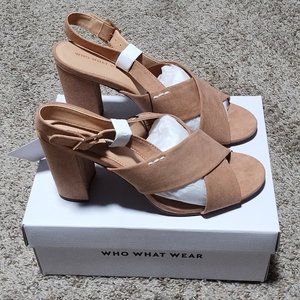 Women's Who What Wear Tan Harper Shoes Size 9.5. NIB.